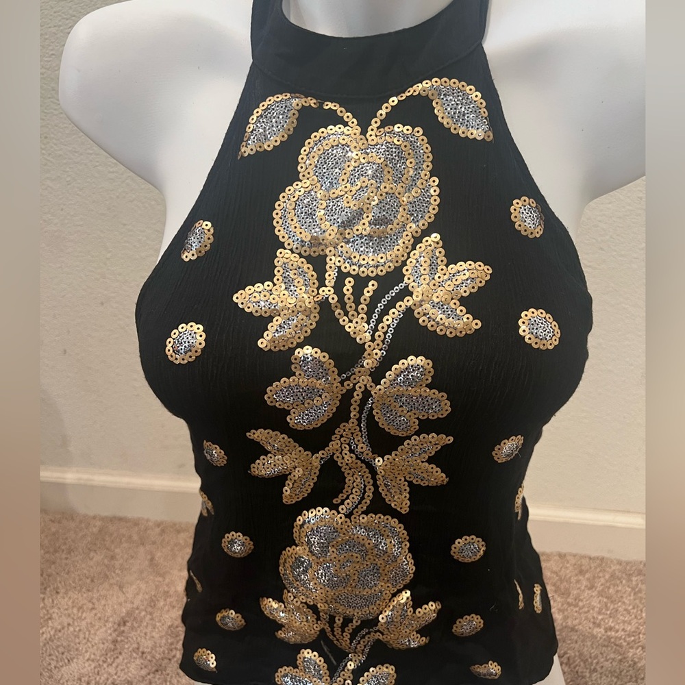 Ark‎ & Co sequin halter